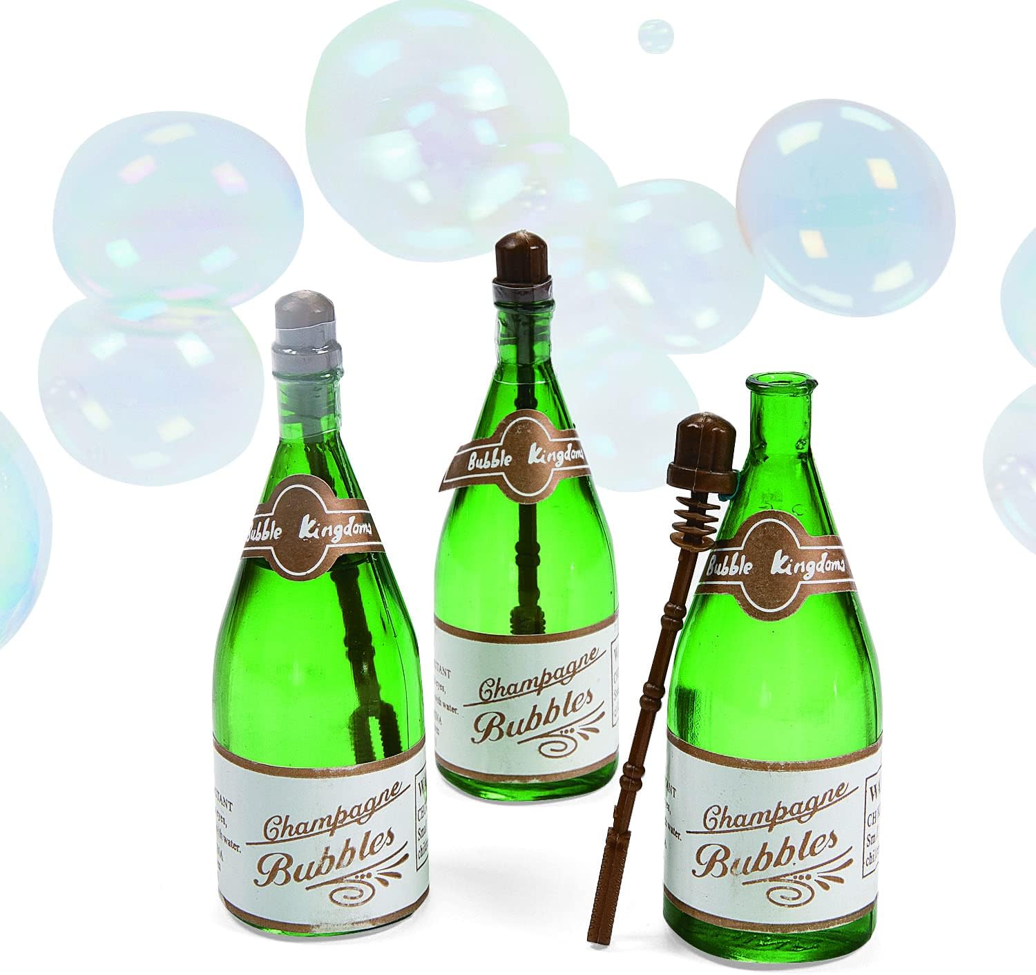 Bulk Champagne Bubble Bottles, 48 Pieces, Wedding, Reception and Grand Event Party Favors