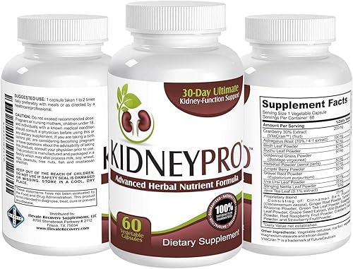 Miniatura 4 de Kidney-Pro (todo en 1) con 21 suplementos de salud renal en 1 fórmula que incluye extracto de arándano, suplemento de apoyo total del riñón,