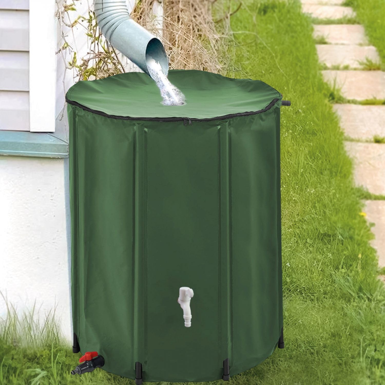 Linxor - Depósito de Agua de Lluvia Plegable - 500 L - 2 Colores