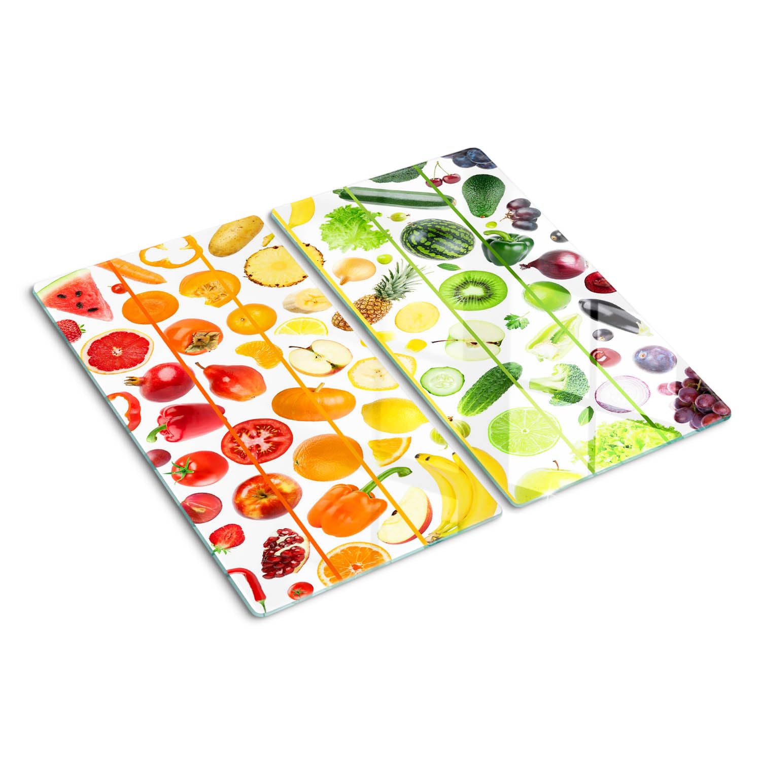 Protection plaque induction en verre trempé pour couper les légumes