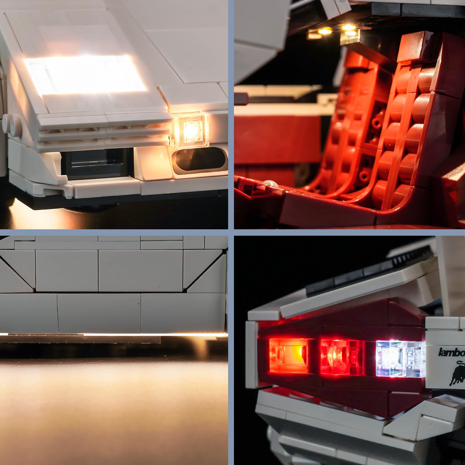 Led Light Set for Lego Lamborghini Countach 5000 Quattrovalvole (No Lego), Decoration Lighting Set for 10337 Creative Toys - Image 4