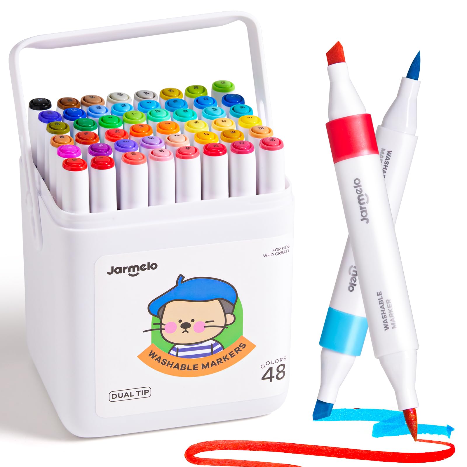 Amazon.com: Jar Melo Washable Dual Tip Markers for Kids Ages 8-12