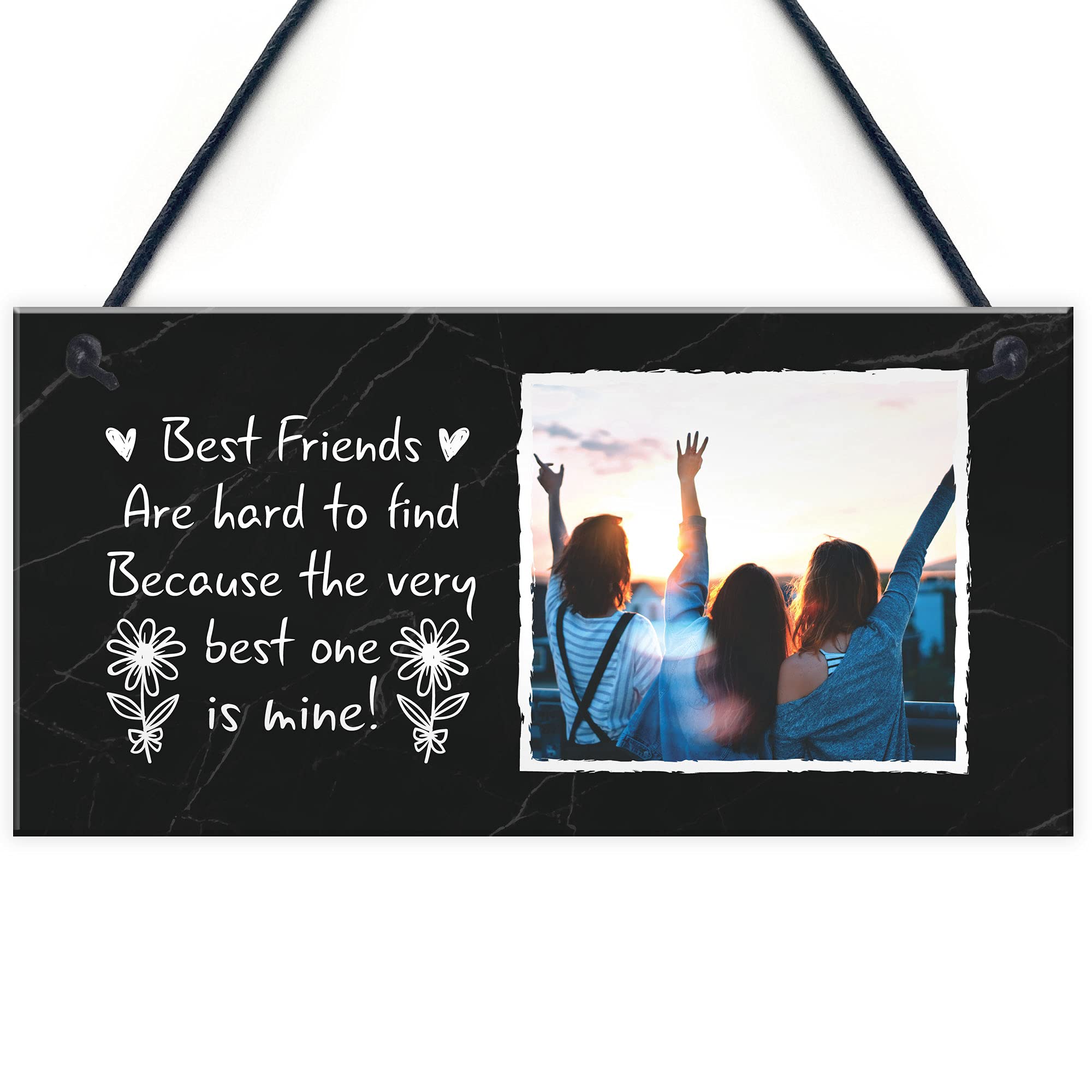 PERSONALISED Picture Plaque For Best Friend Birthday Xmas Thank You Gift