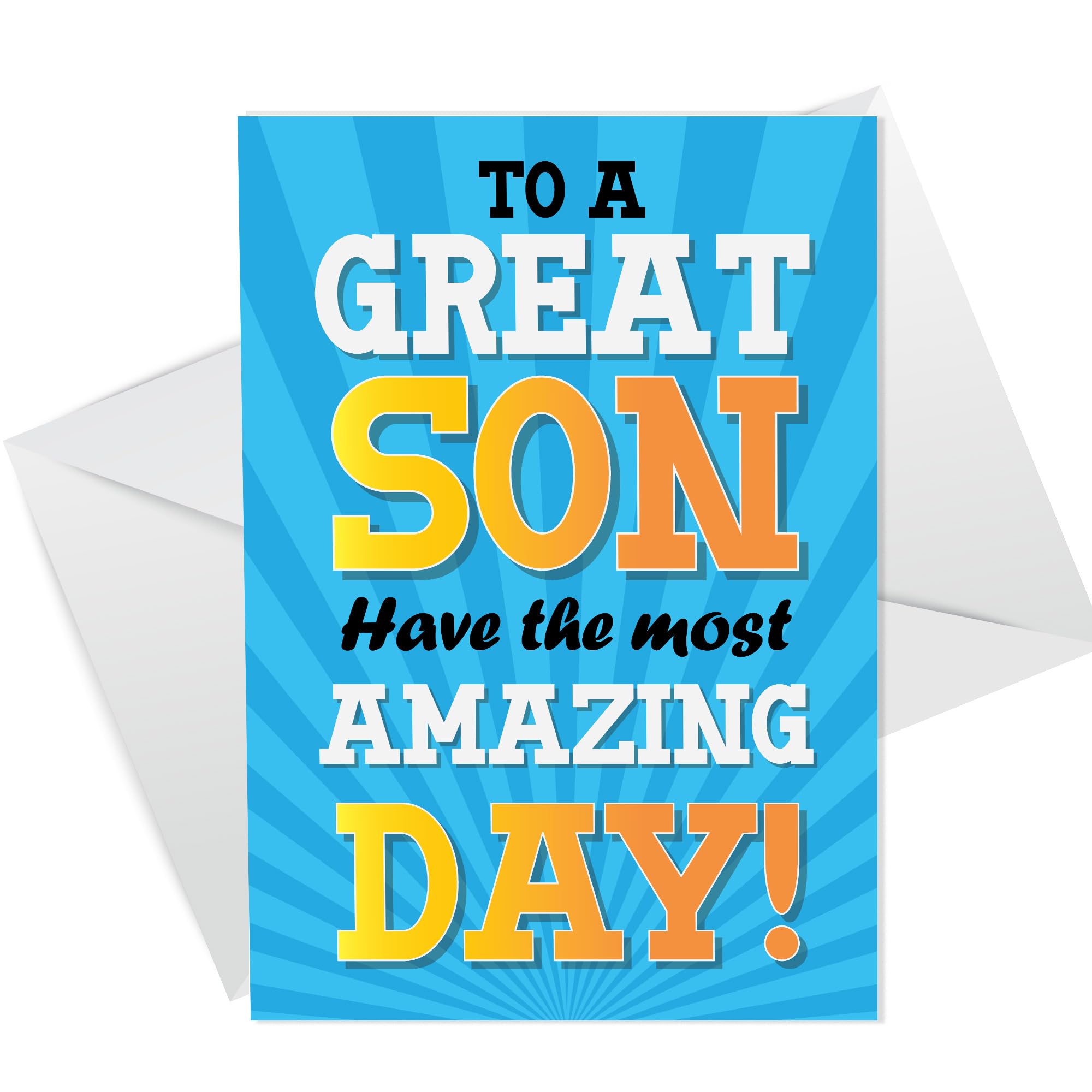 RED OCEAN SON BIRTHDAY CARD, MOST AMAZING BIRTHDAY, Birthday Card For Son From Mum Dad 16th 18th 21st Birthday Card