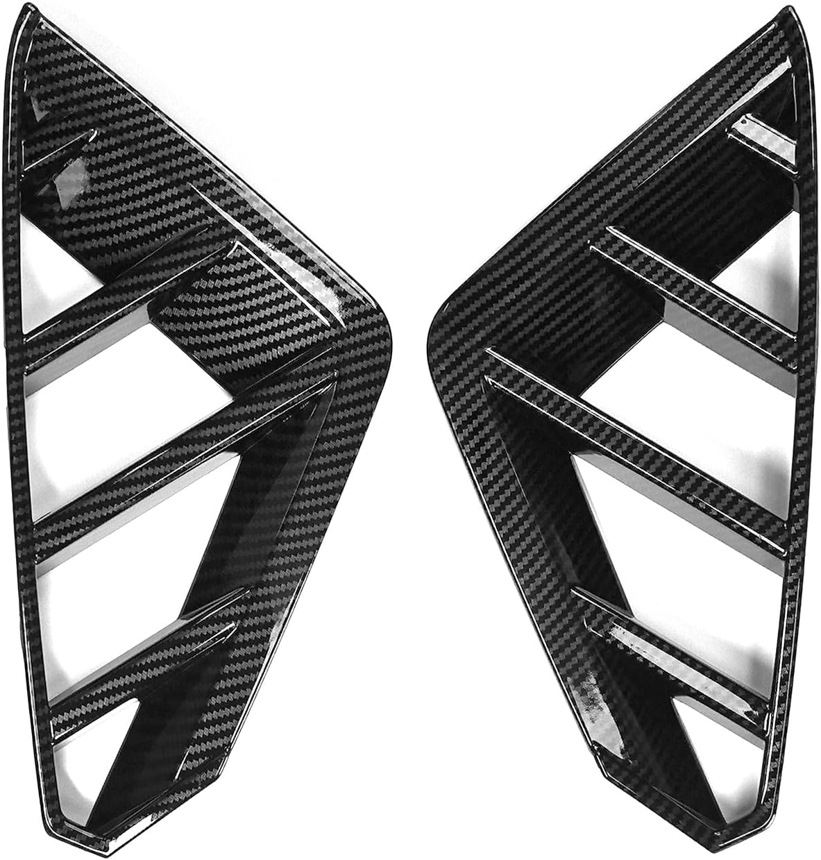 Red ABS Front Bumper Side Air Vent Cover Fog Light Lamp Decor Cover Compatible with Hyundai Elantra CN7 N Line 2022-2023 Accessories