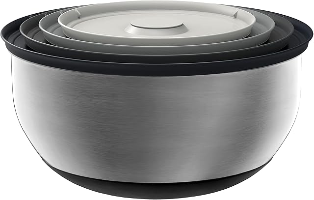 Joseph Joseph Prep & Store 100 Collection Prep and Store Nest Bowls, Stainless Steel