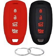 REPROTECTING Silicone Rubber Key Fob Cover Compatible with 2017-2020 Hyundai Accent Azera Elantra GT Kona Electric Veloster Veloster N 95440G80004X