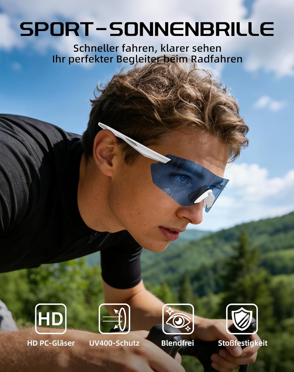 Innerking Photochromic Sunglasses for Men Women, TR90 Frame Cycling Glasses with UV Protection, Fishing Baseball Pickleball