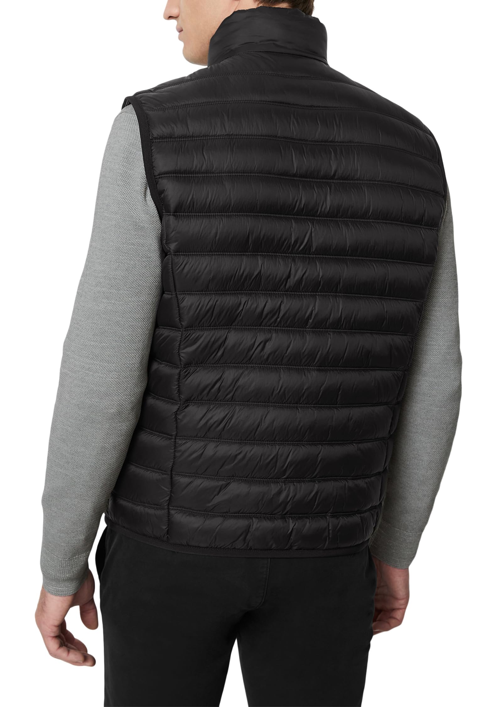 Marc O'Polo Herren Steppweste gefüttert wasserabweisend, Schwarz (Black), M