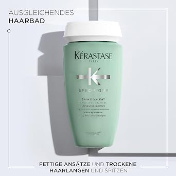 Kérastase Shampoo für fettige Kopfhaut und strapazierte Längen Ausgleichendes und klärendes Haarbad Bain Divalent Spécifique
