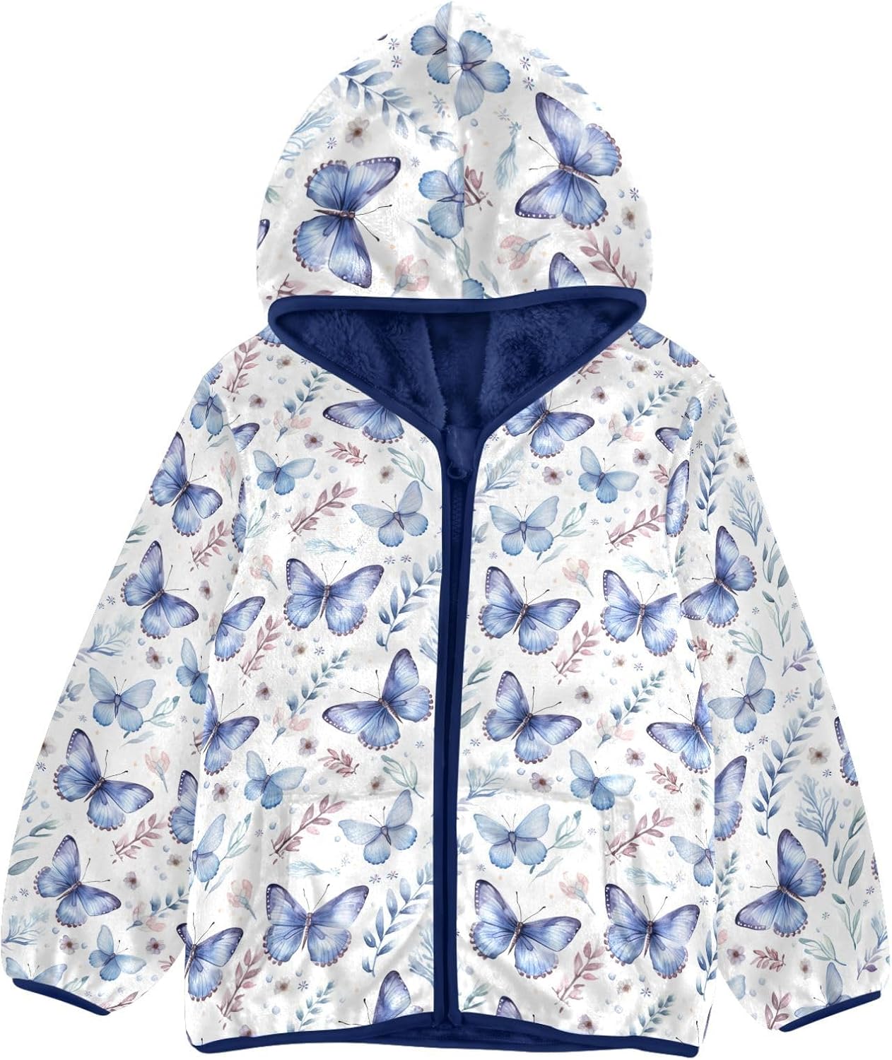Boys Fleece Coat,Children's Zip-Up Hoodie Jacket,Baby Warm Fashion Outerwear 3-10T