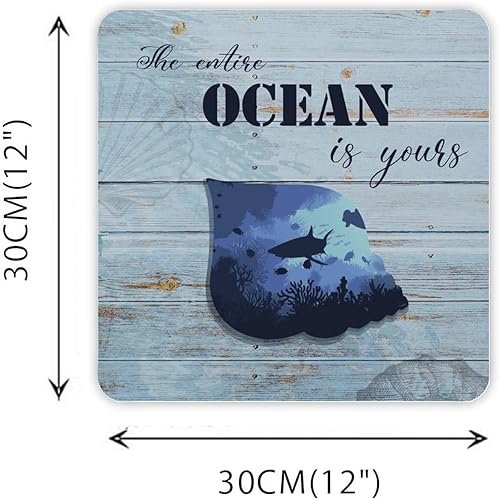 Miniatura 3 de Letrero de metal con silueta de caracola, placa de metal subacuática, diseño de vida marina, letrero de metal para fiestas, regalo de vacaciones,