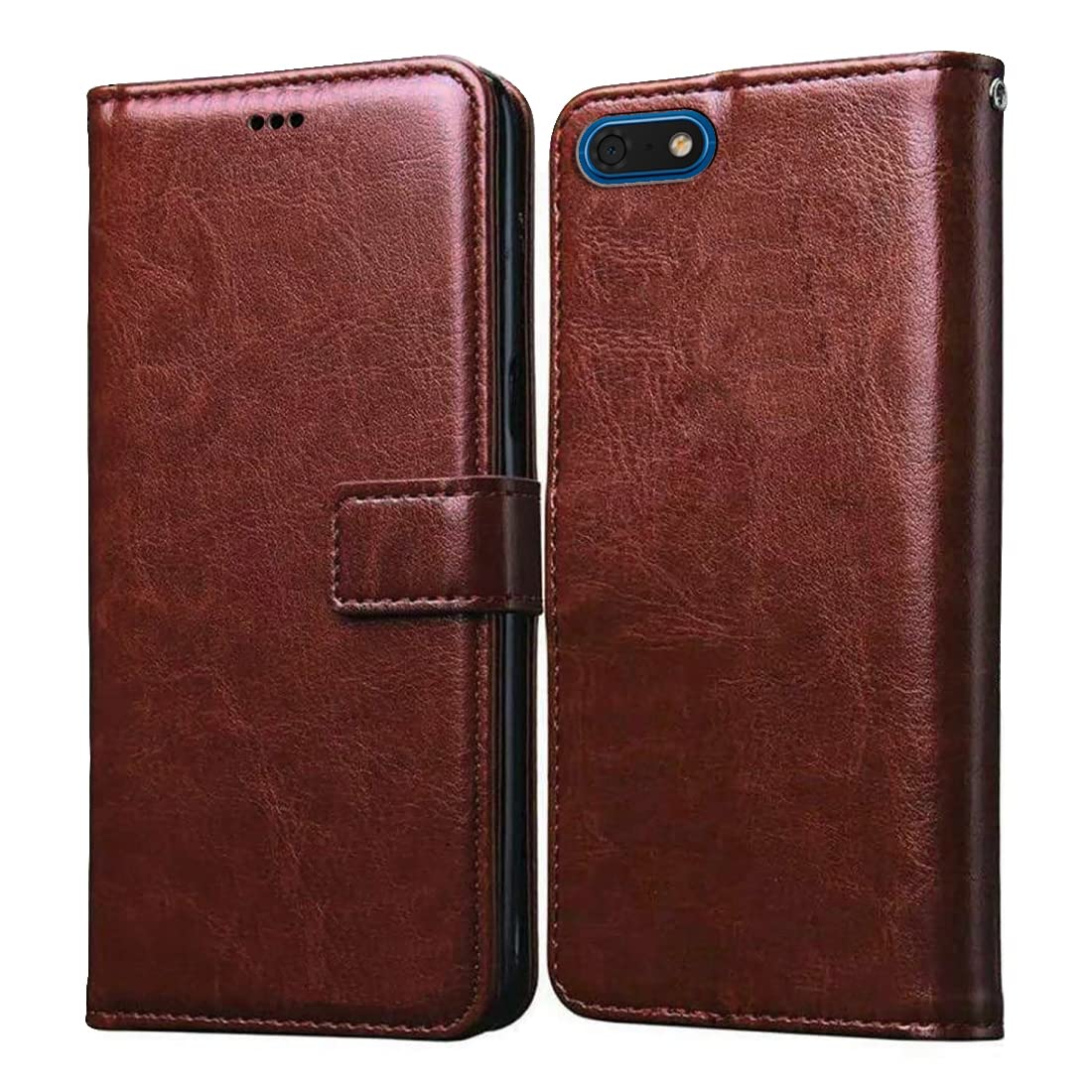 Amazon Brand- Solimo Flip for Huawei Honor 7S (Leather_Brown) (B09WX3JVN3) Amazon Price History, Amazon Price Tracker