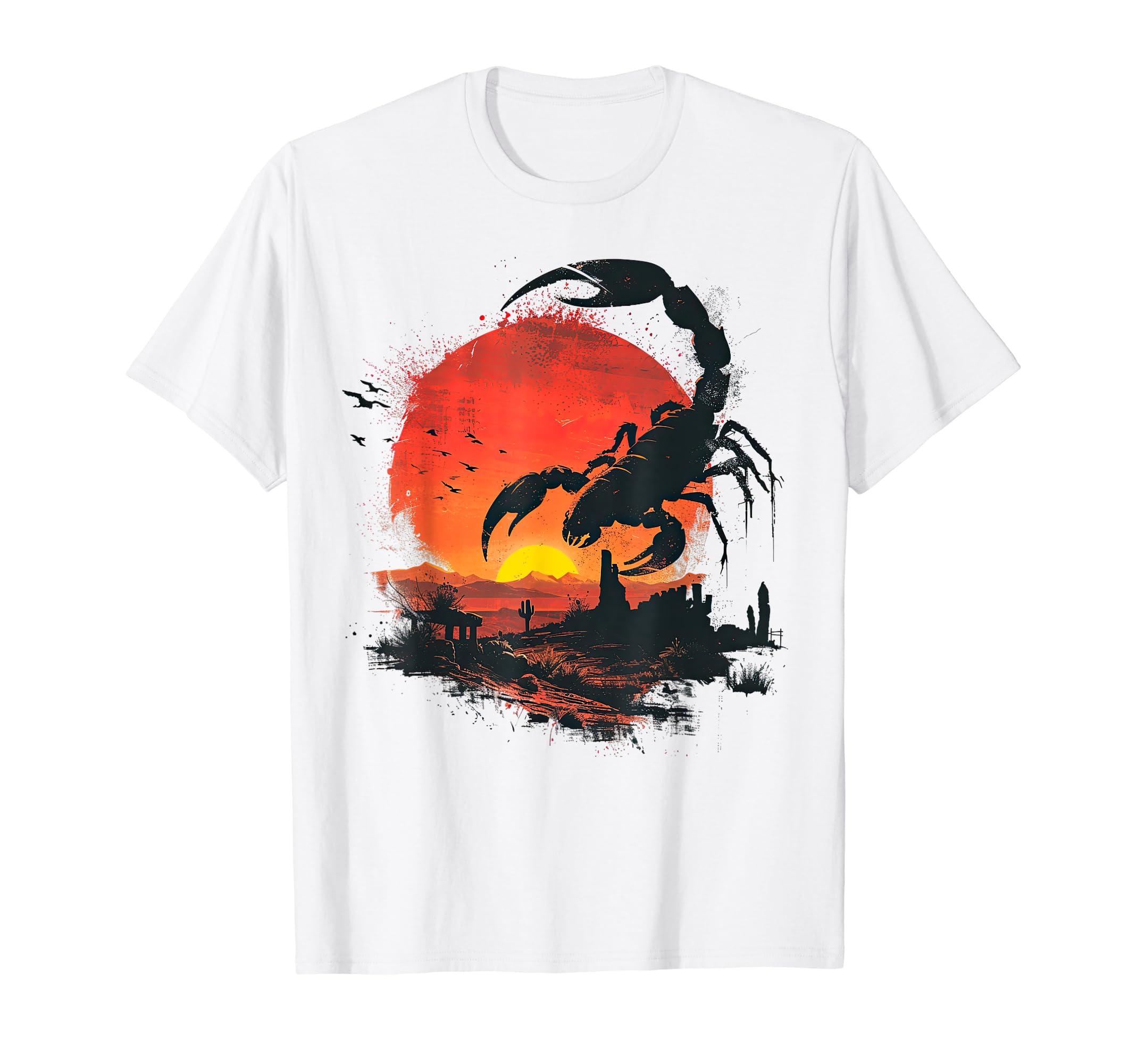 Amazon | 蠍座 星座 星座 ヴィンテージ レトロ スコーピオン Tシャツ 