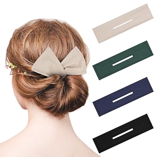 4 Pieces Deft Hair Bun Maker Doughnut Hair Bun French