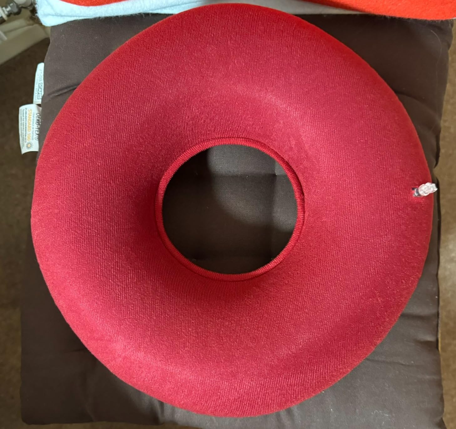 2pcs Inflatable Donut Ring Cushion 40cm with Inflator Pump for