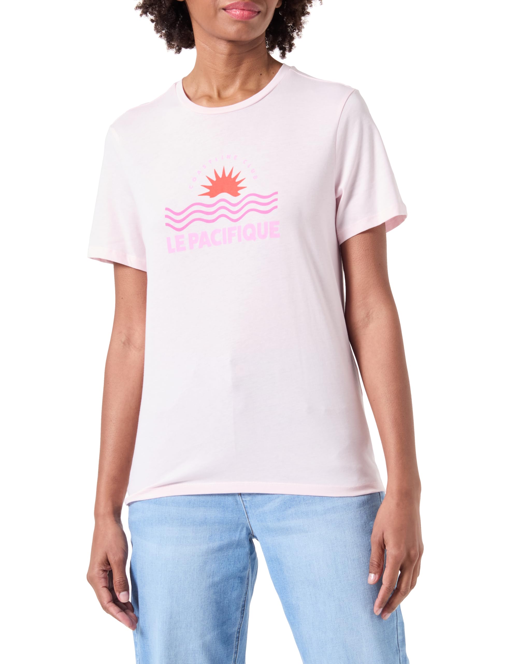 ONLY Onllucia Reg S/S Top JRS, Pink, S