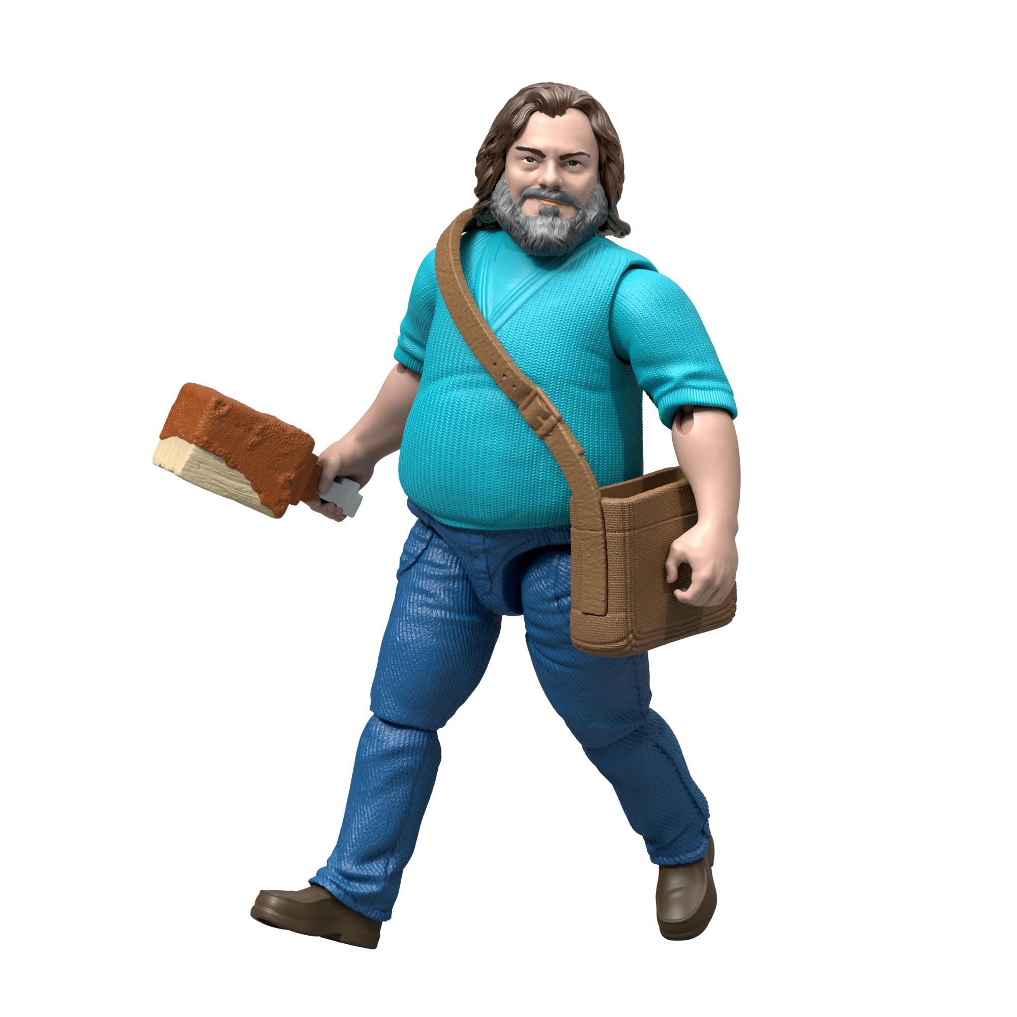 Mattel Minecraft Action Figure & Accessories Set, 4-inch Steve Posable Character Collectible Inspired by A Minecraft Movie, JFR57 - Image 4