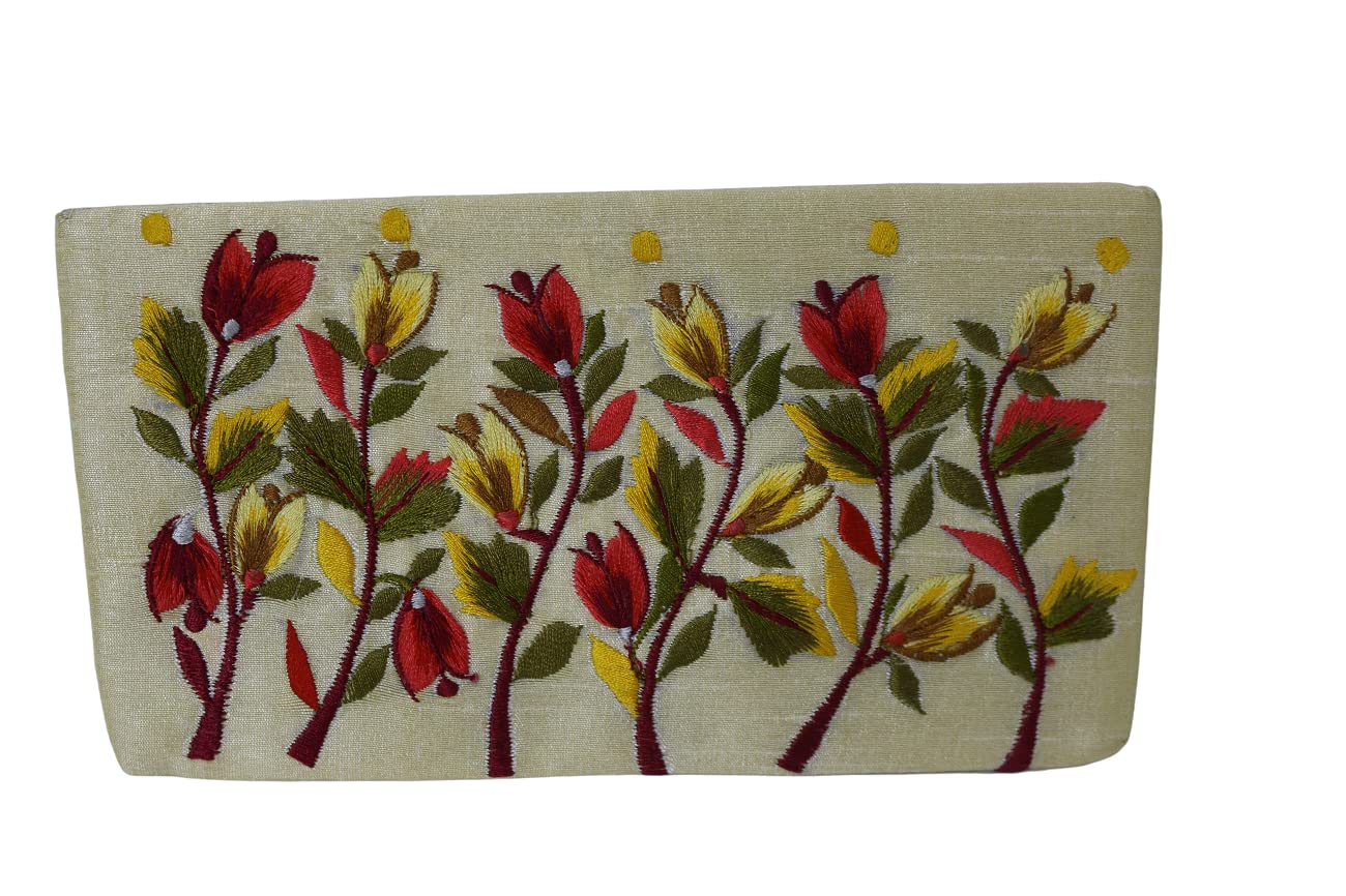 Lavanya Fashions Raw Silk Embroidered Designer Envelope Flap for Girls and Women (B0B1WV8K3C) Amazon Price History, Amazon Price Tracker