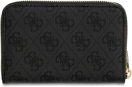 GUESS Kadın Laurel II SLG Med Zip Etrafında, Kömür Logosu, Tek Beden