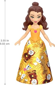 Mattel Disney Princess & Friends Set with 5 Posable Small Dolls in Removable Skirts or Pants & 5 Friend Figures, Inspired by the Disney Movies