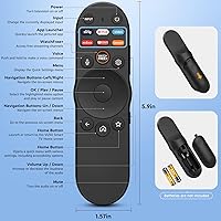 Vista 7 de Voice Remote Control for Vizio-Smart-TV-Remote-Replacement XRT270 for Vizio FHD 4K Quantum D/P/M/V-Series Smart TV