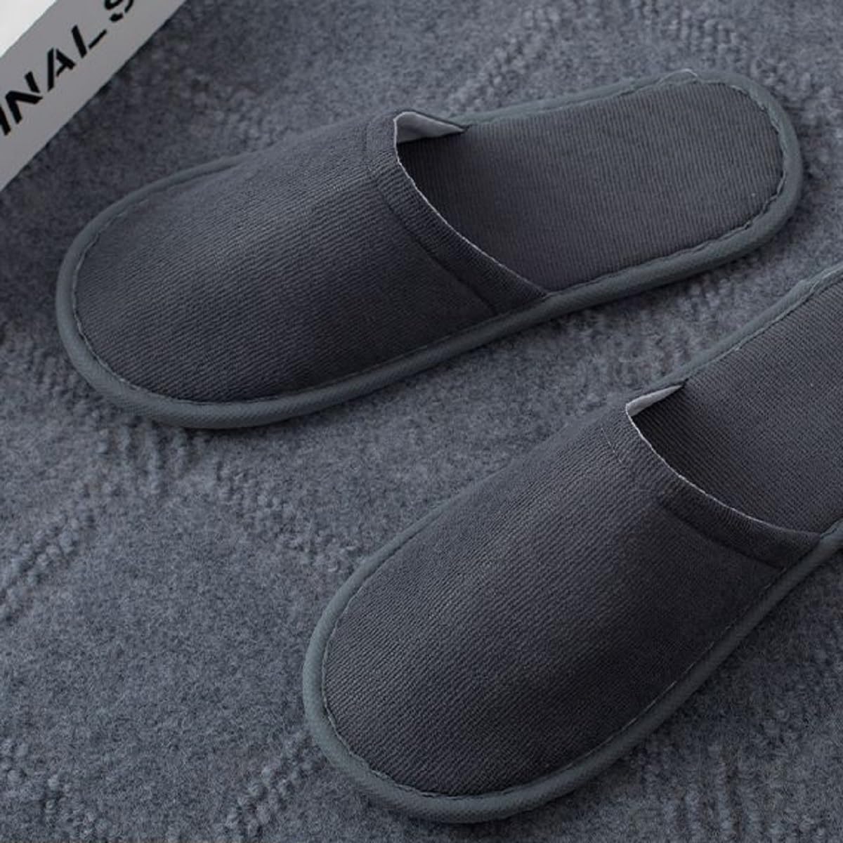 Kiuiom Ciabattine Spa Morbide,Pantofole Hotel,Ciabatte Ospiti,Pantofole in Pile Corallo Punta Chiusa Pantofole Portatili Unisex Antiscivolo per Hotel Spa Casa Viaggi