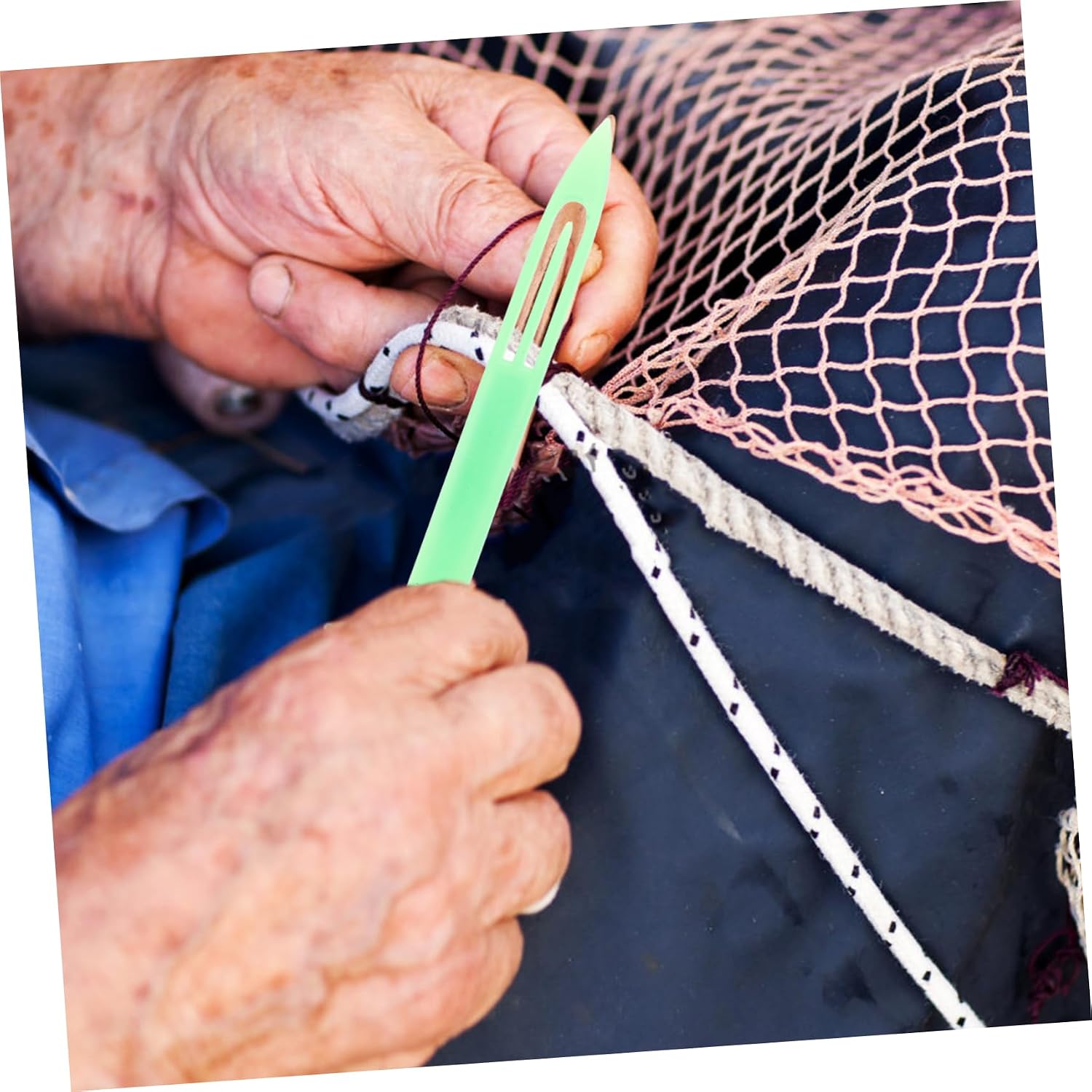 EXCEART 8pcs Shuttles Portable Weaving Tool for Fishing Net Repair and Lightweight for Anglers and Enthusiasts Convenient Fishing Accessory Random Colors