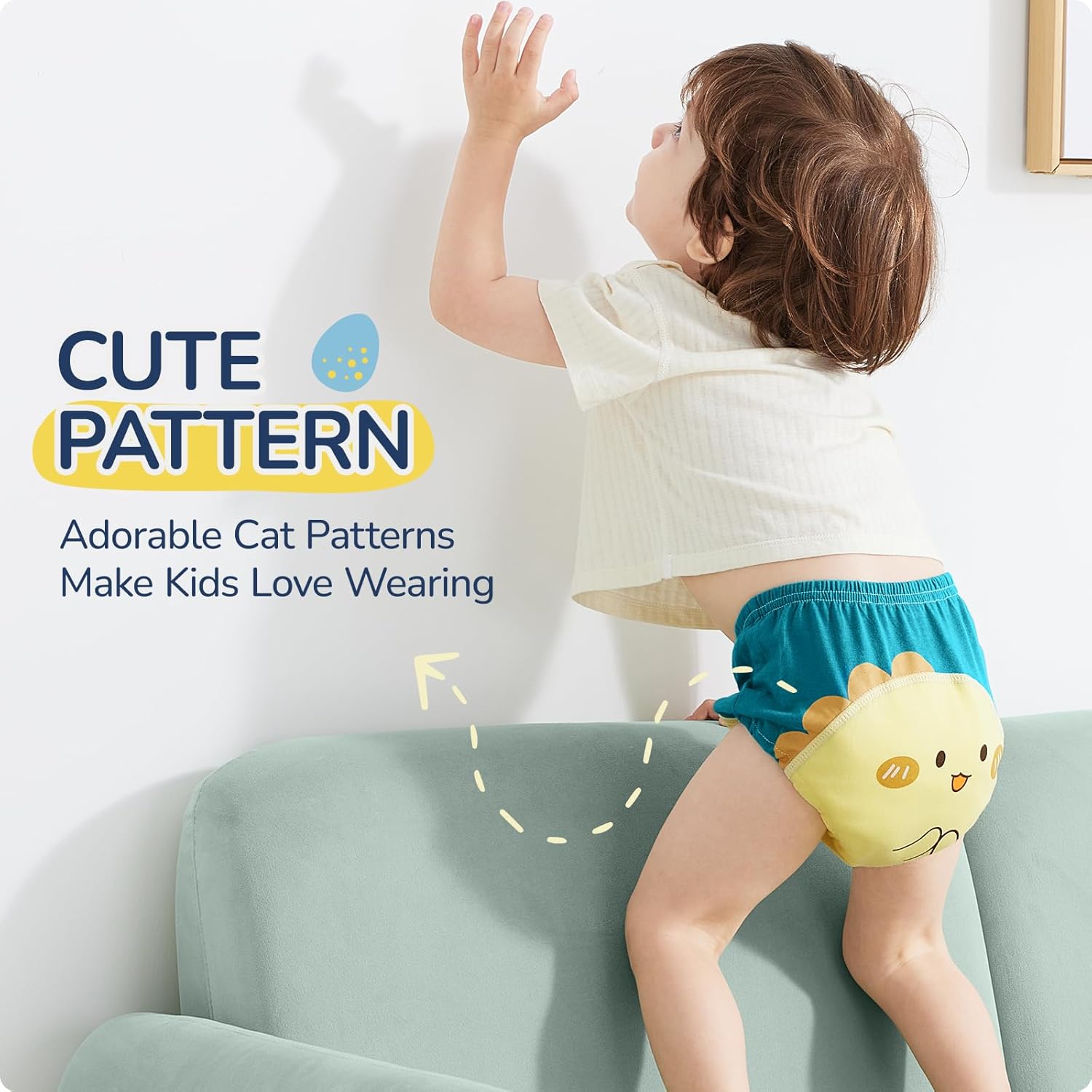 Potty Training Underwear for Girls,Soft Cotton Reusable Potty Training Pants for Boys and Girls 2t,3t,4t,5t,6t - Image 3