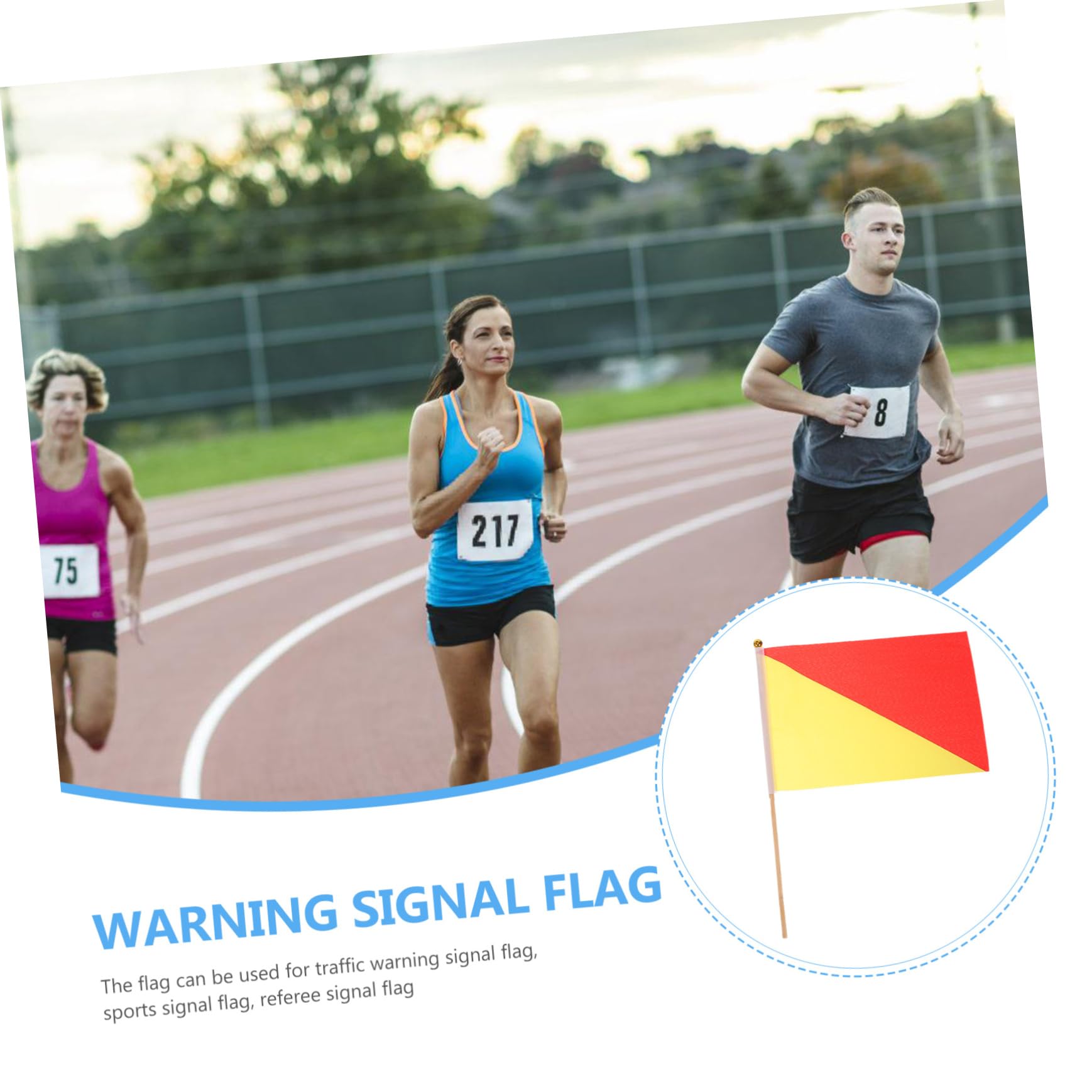 Toddmomy 4 Sätze Signalflaggenstange Leitflaggenmasten Montierte Schiedsrichterflaggen Fußball Werbeflaggen Campingflaggen Flagge Mit Hakensatz Marine Marine Holz 6 Stück * 4