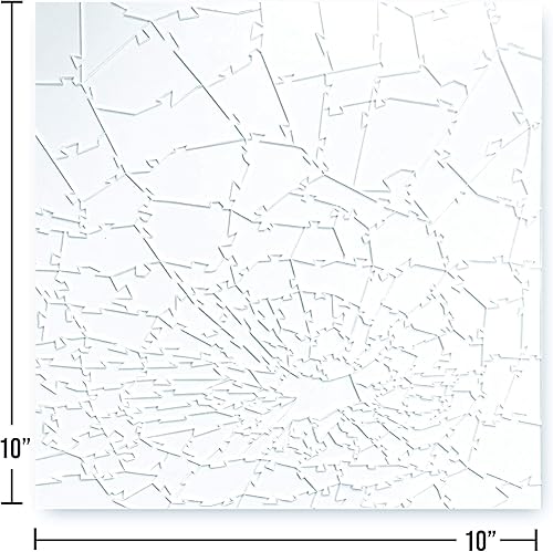 Miniatura 3 de Broken Glass Puzzle - Clear - Unique The Clearly Impossible Puzzle - Difficult and Fun! - 161 Pieces 10 x 10''