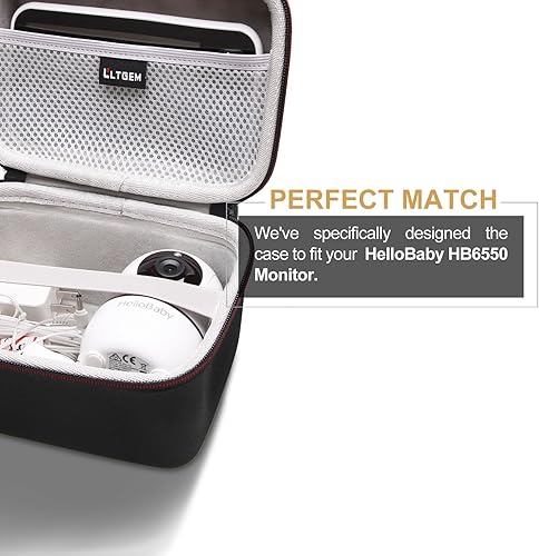 Miniatura 2 de LTGEM - Funda rígida de EVA para monitor HelloBaby HB6550, bolsa de almacenamiento protectora de viaje