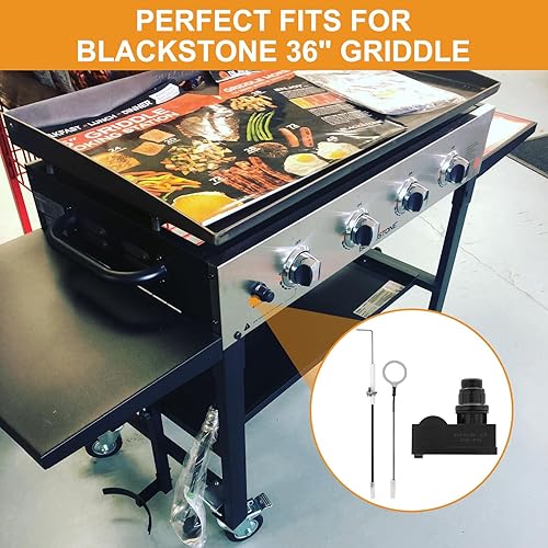 Miniatura 4 de DcYourHome - Kit de encendido para parrilla Blackstone de 36 pulgadas, piezas de repuesto para encendedor de parrilla de parrilla de 36 pulgadas,
