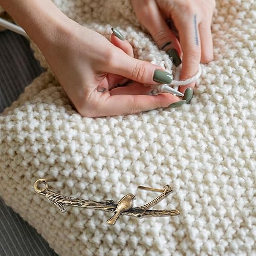 Miniatura 7 de 5 pasadores de seguridad decorativos grandes, accesorios de ropa resistentes, clips de bronce extra grandes para ropa, pin retro gigante para