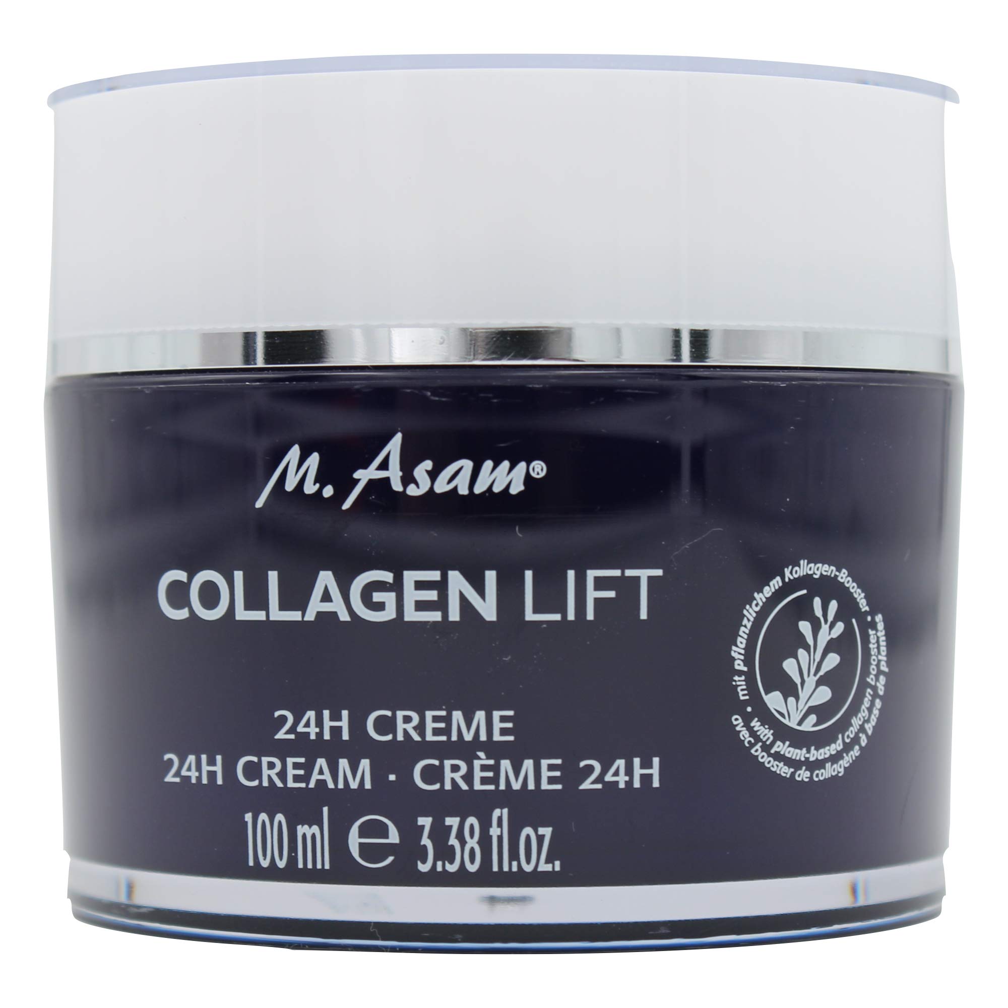 M. Asam COLLAGEN LIFT 24h Crème pour le visage (100 ml) – Crème hydratante végétalienne avec booster de collagène végétal et beurre de karité, hydrate et améliore l'élasticité de la peau
