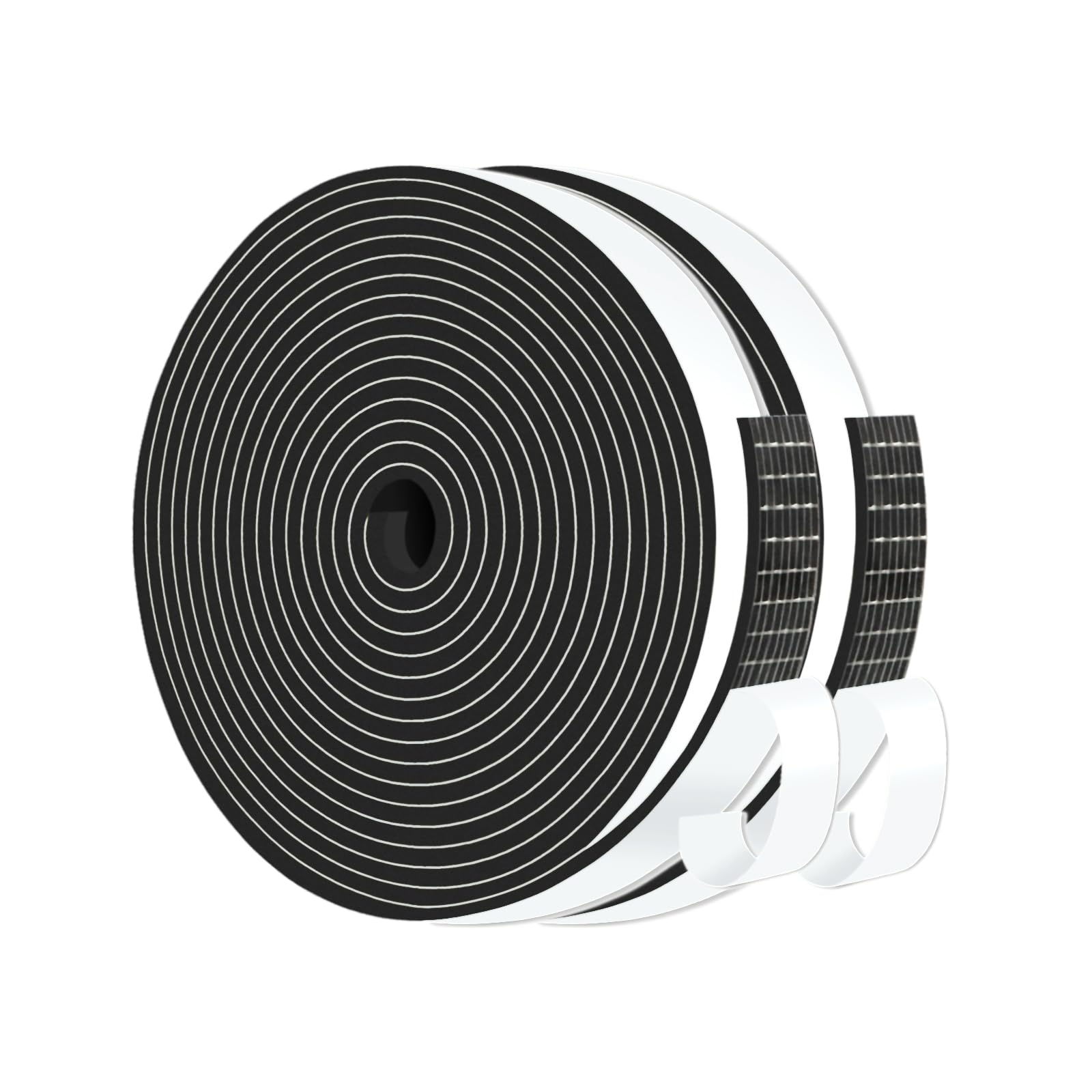 Weather Stripping,High Density CR,Strong Adhesive,1/2 in x 1/8 in x 26Ft