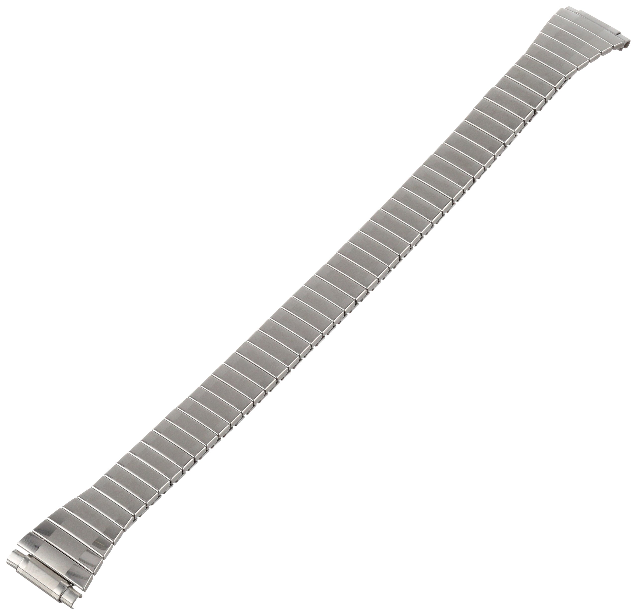 TX666W Allstrap 11-14mm Silver Long-Length Tapered Expansion Watchband