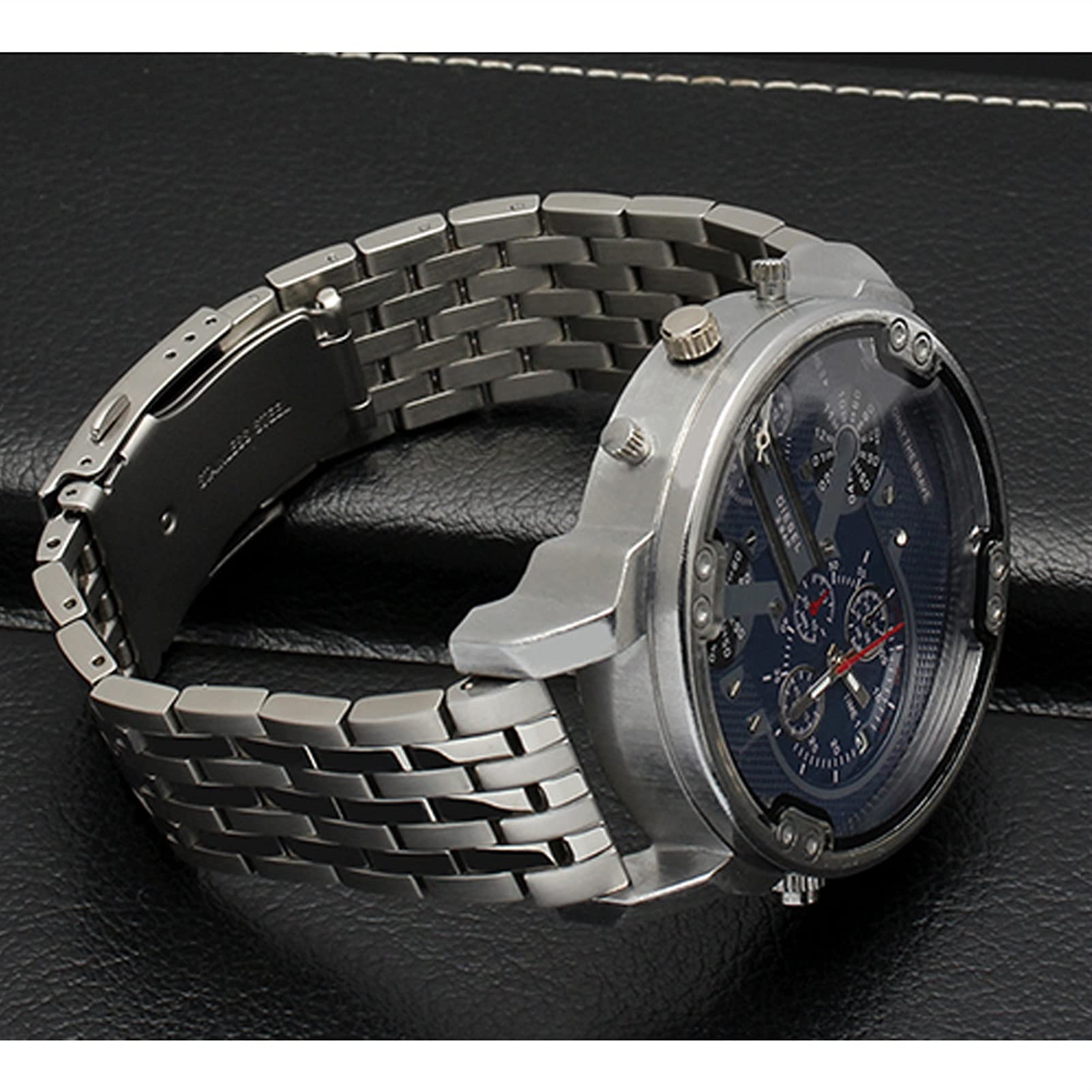 Pasek do zegarka Solidny pasek do zegarka ze stali Męski pasek sportowy 22mm 24mm 26mm 28mm 30mm pasek do zegarka ze stali nierdzewnej dla mężczyzn metalowa bransoletka na nadgarstek