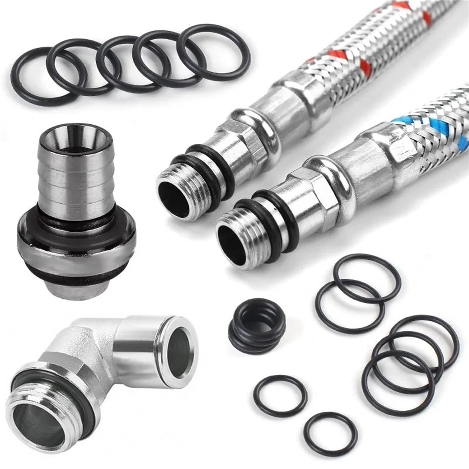 Junta del motor de la motocicleta Juntas tóricas, bandas elásticas, juntas de goma, anillos sellado para aire acondicionado, kits arandelas para reparación fontanería(Green-3Box(810pcs))