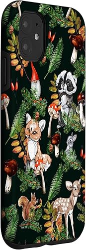 Miniatura 3 de Funda para iPhone 11 con hongos y hongos de bosque