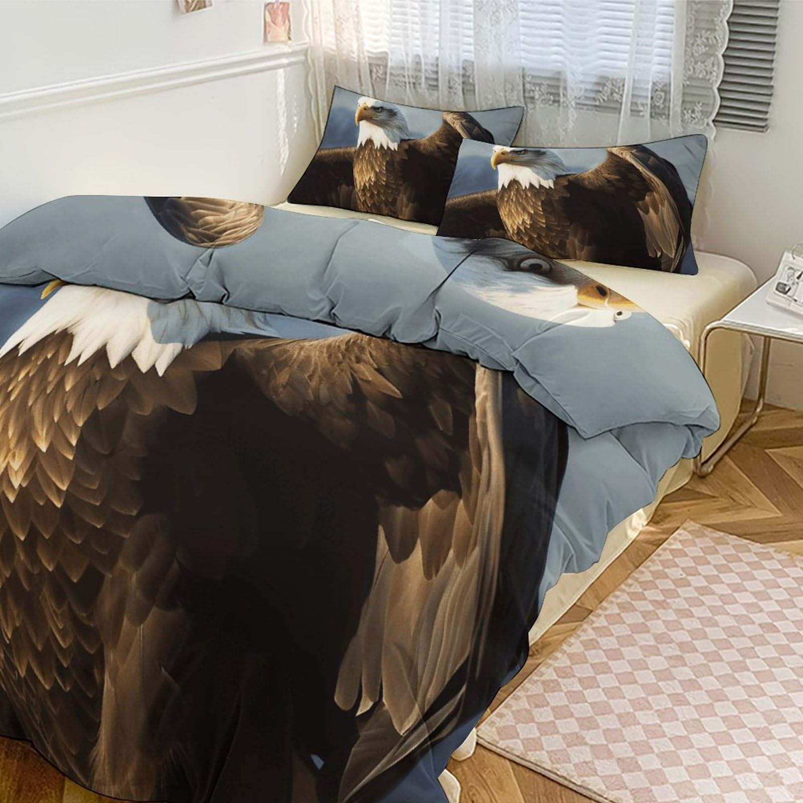 Parure de lit épaisse 3 pièces haut de gamme couette grand lit 200,7 x 228,6 cm