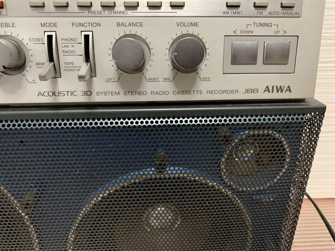 美品修理ESPECIAL EDITION AIWA アイワ CS-J88ラジカセ Yahoo!オークション - 希少名機 AIWA CS-J88 アイワ アコースティック