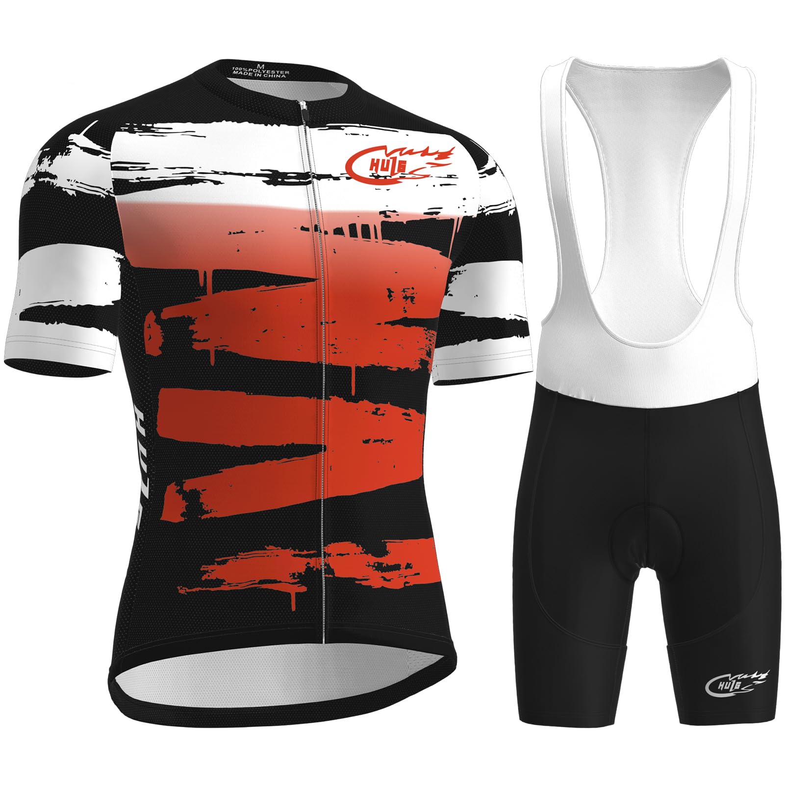 HULG Radtrikot Herren,rennrad Trikot Herren,kurzärmliger Einteiliger Body Für Fahrradtraining, Rennrad-Oberteil, Radfahrerbekleidung,fahrradtrikot-set