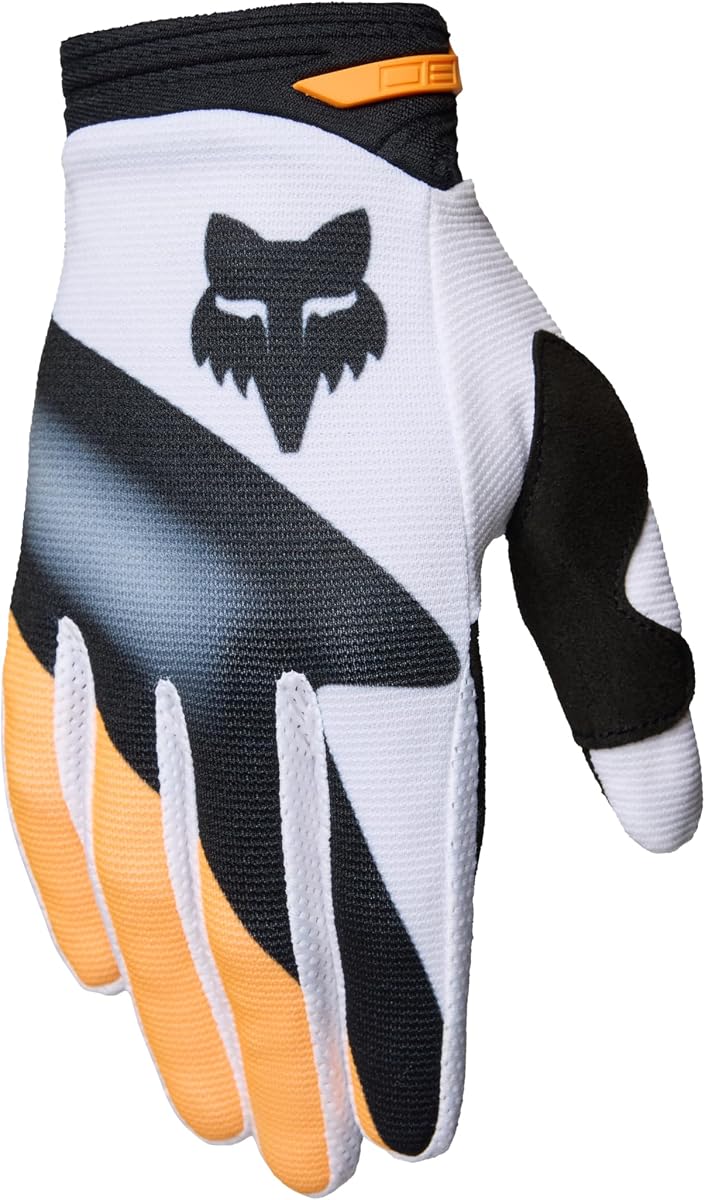 Fox Racing Youth 180 Motocross Dirt Bike Glove, Black/White Noble, Large