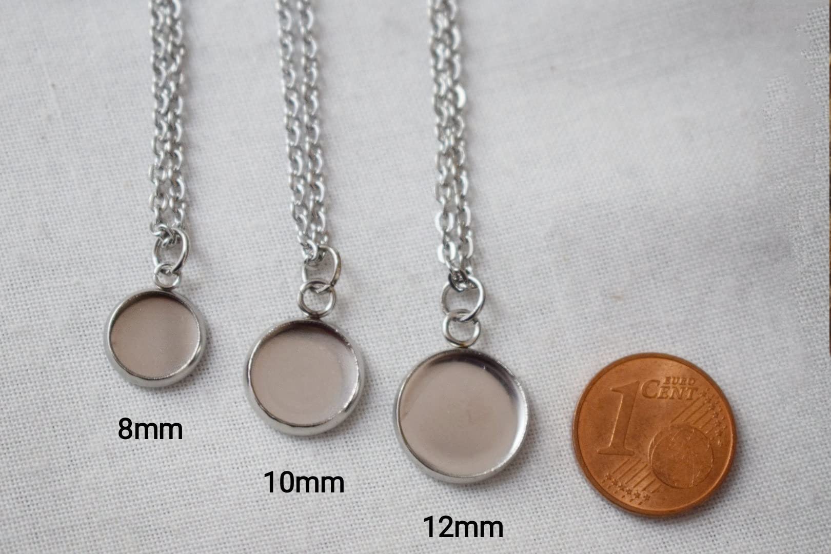 Malachit Kette, Halskette Frauen, 12mm Malachit Anhänger, grün Schlichte Halskette, Schmuck Damen