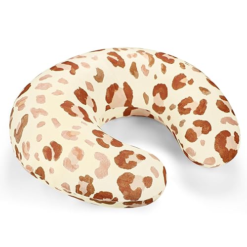 Miniatura 2 de GFU Nursing Pillow Cover for Boys and Girls, Breastfeeding Pillow Case for Newborn, Soft Baby Breastfeeding Pillow Slipcover Colourful Brown Leopard