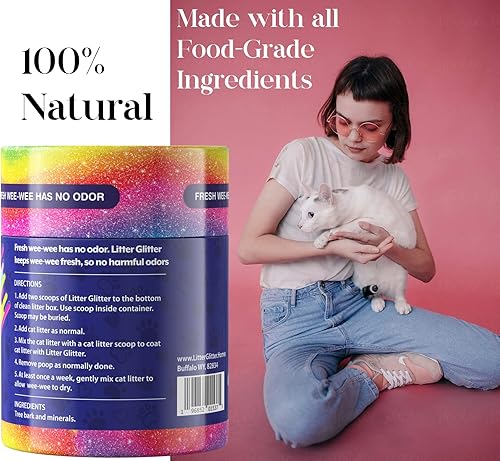 Miniatura 4 de Bloqueador de orina de amoníaco y calmante para gatos, aditivo desodorante mágico para arena para gatos