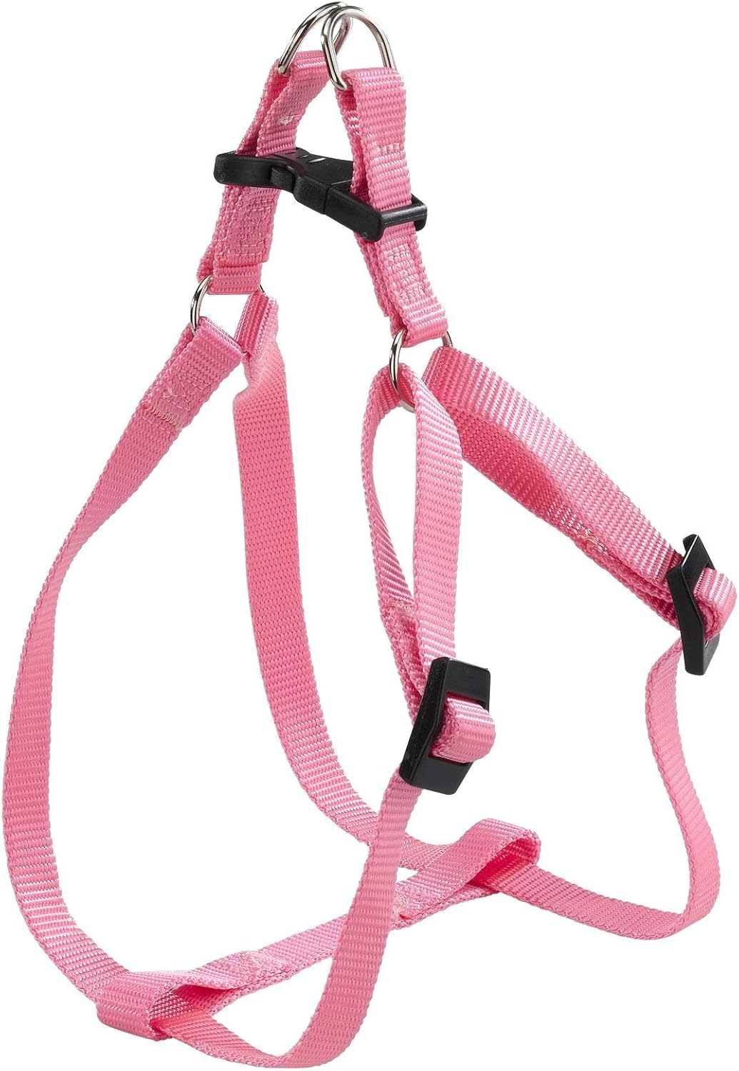 Ferplast Dog Harness Large Size EASY L, Adjustable Dog Harness, Easy to Wear, 54-78 cm. Rose