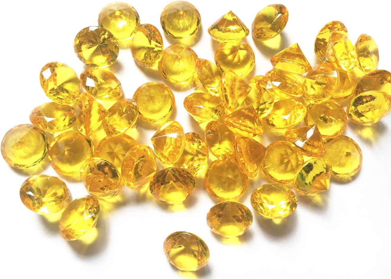20mm Acrylic Color Faux Round Diamond Crystals Treasure Gems for Table Scatters, Vase Fillers, Event, Wedding, Arts & Crafts (100 pcs) (Pink)