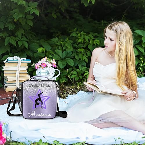 Miniatura 5 de Lonchera personalizada con nombre para niñas, niños, mujeres, adolescentes, regalo para la escuela, picnic, trabajo, viajes, superestrella de